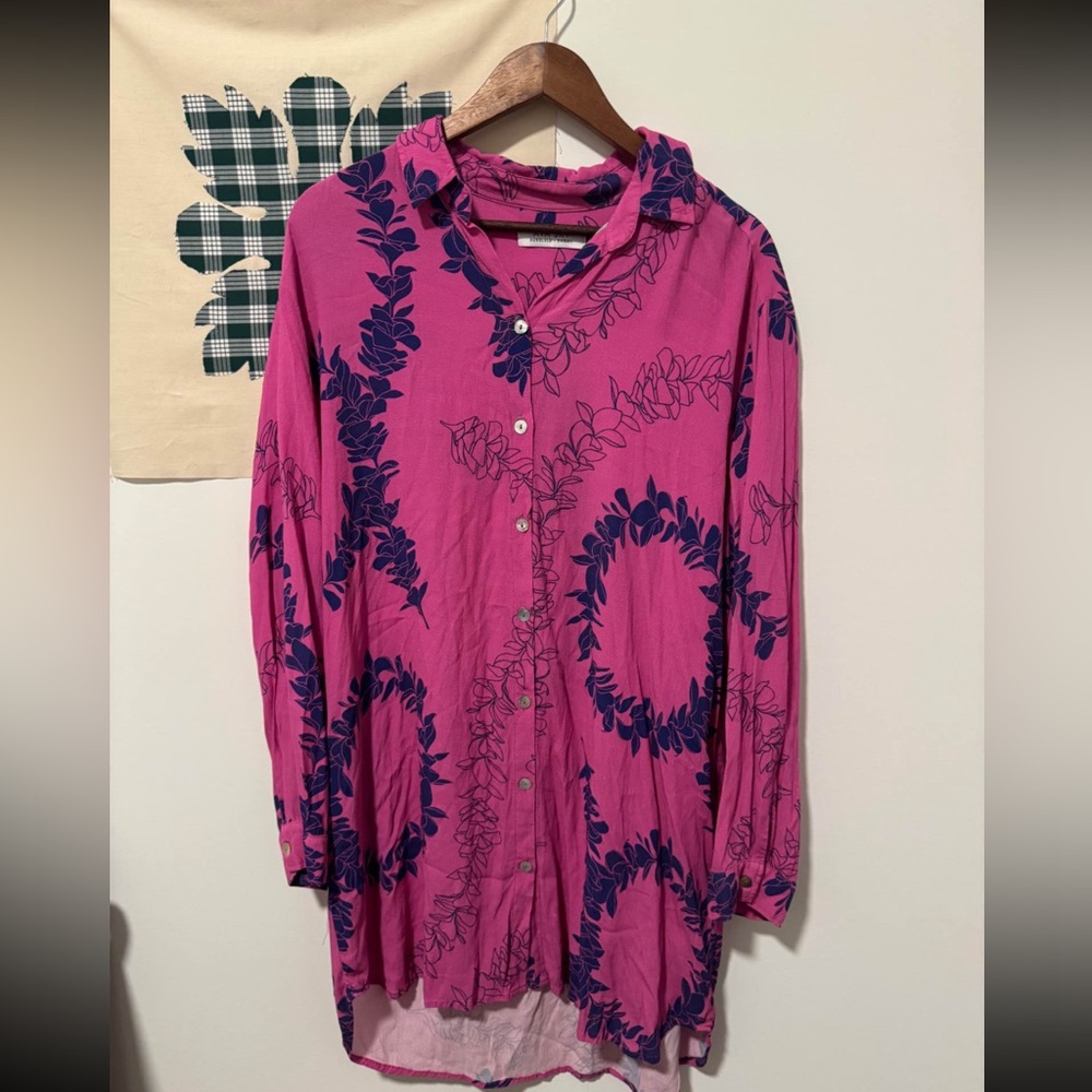 Fighting Eel Ava Sky Shirt Dress